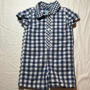 6-12M GAP plaid romper